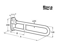 MEDIDAS ASA ABATIBLE 60cm ACCESS PRO ROCA